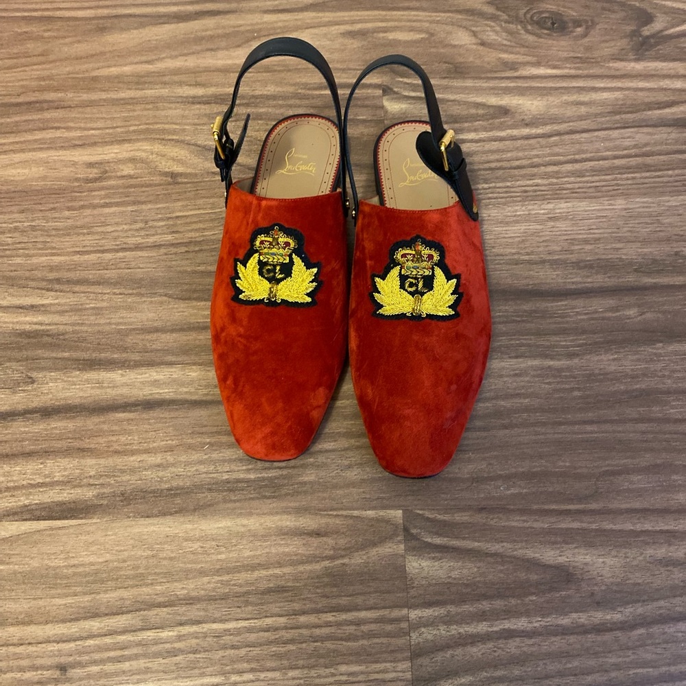Red sling back men size 11/44 Christian Louboutin  no box I will provide a box